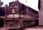 SOU 7002 sits beside the engine house in Glenwood Yard